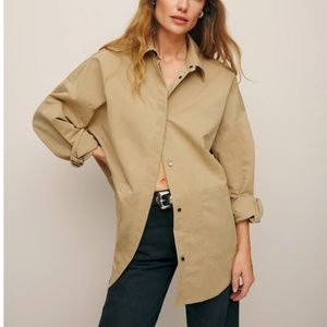 Reformation Tan Oversized Jacket